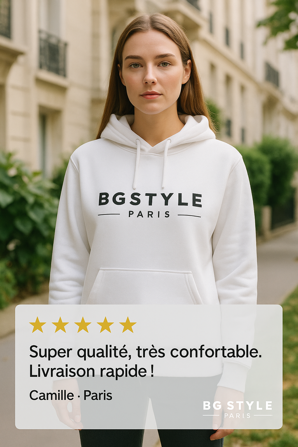 Sweat a capuche BG STYLE PARIS